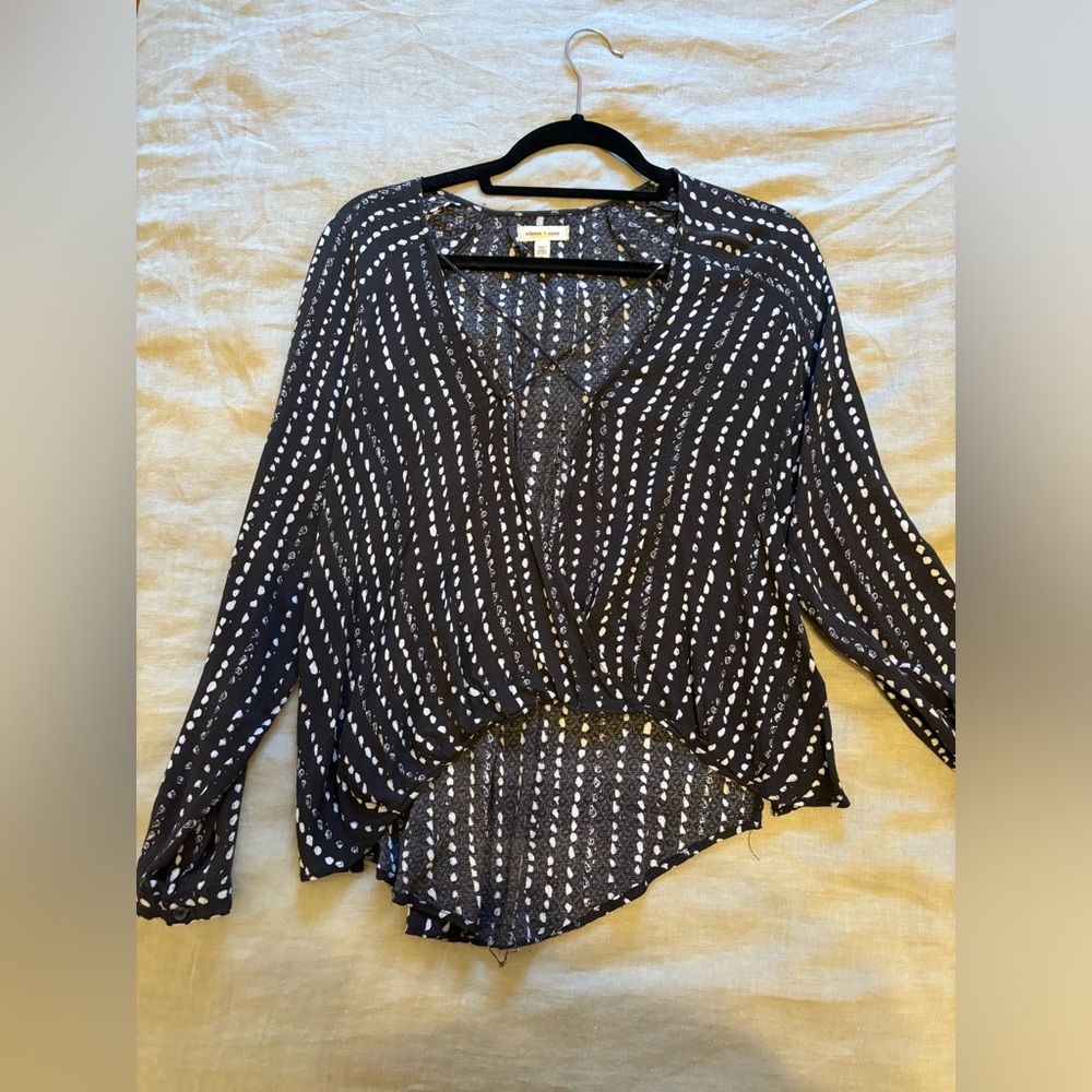 Urban outfitters deep v neck going out blouse - size s